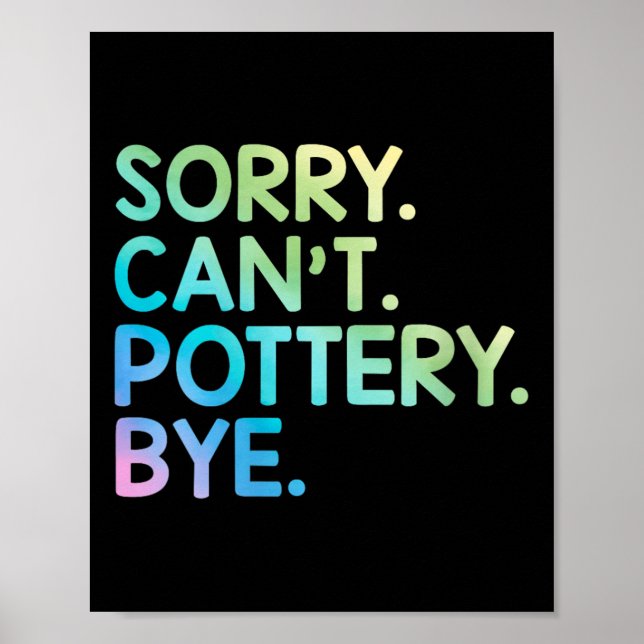 Affiche Womens Sorry Can't Ttery Bye Funny Ttery Teacher M (Devant)