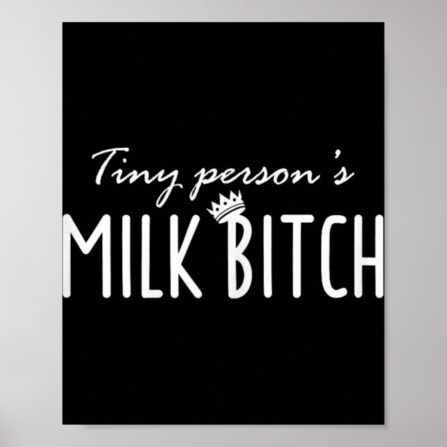 Affiche Womens Tiny Person's Milk New Mom Ery Funny Breast (Devant)