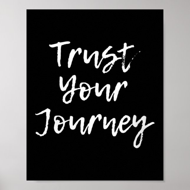 Affiche Womens Trust Your Journey Sitive Thinking Motivati (Devant)