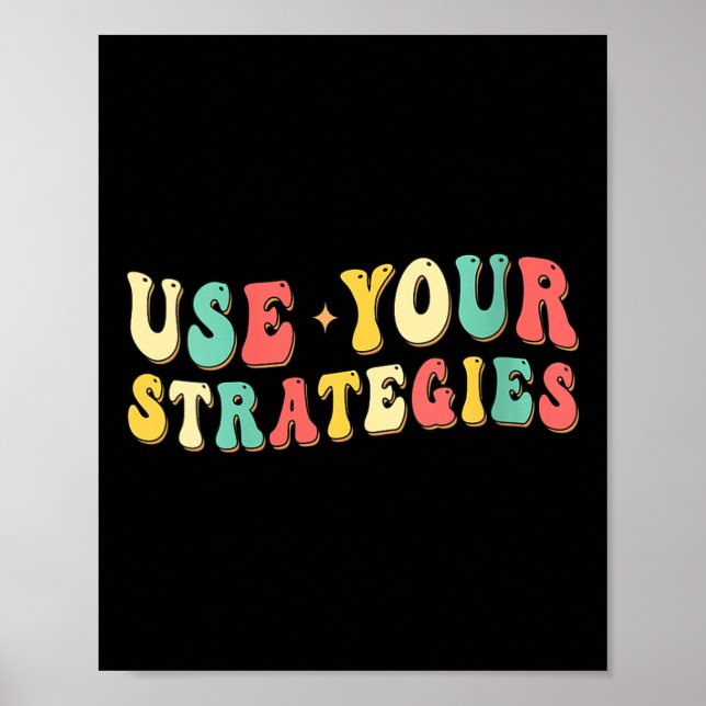 Affiche Womens Use Your Strategies Test Day Testing Exam S (Devant)