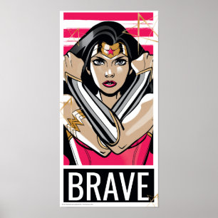 Affiche Wonder Woman Defender - Modèle