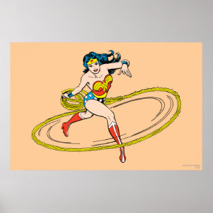 Affiche Wonder Woman entouré de Lasso