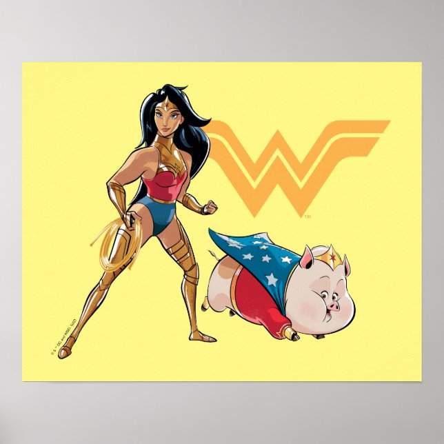 Affiche Wonder Woman & PB (Devant)