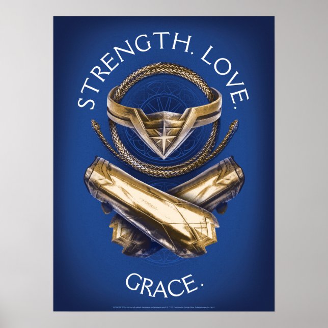 Affiche Wonder Woman Tiara, Lasso, and Bracelets (Devant)