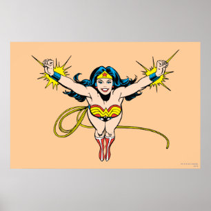 Affiche Wonder Woman va de l'avant