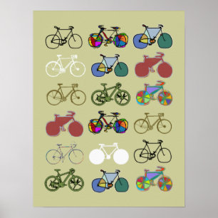 Affiche wonderful biking inspired decor