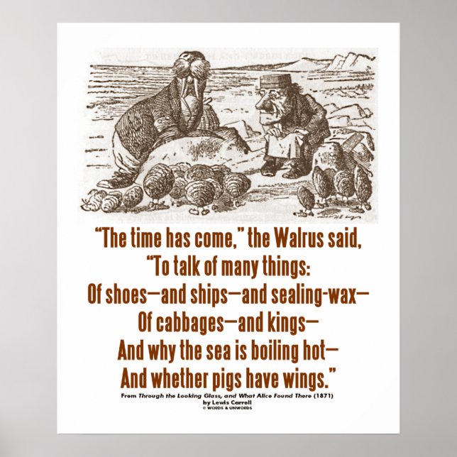 Affiche Wonderland Time Est Venu À Regretter Le Verre (Devant)