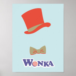 Affiche Wonka Top Hat & Bow Tie