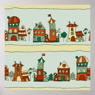 Affiche Wonky Houses