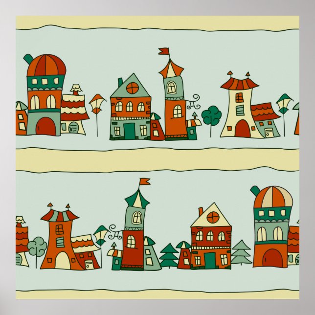 Affiche Wonky Houses (Devant)