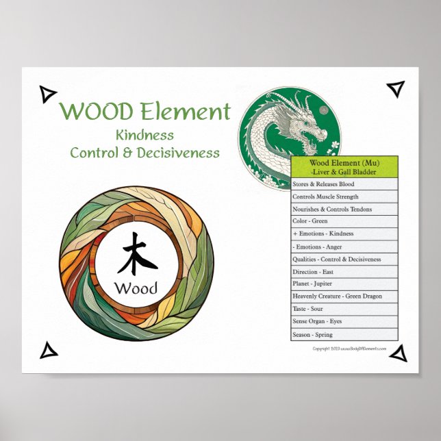 Affiche Wood Element Acupuncture (Devant)