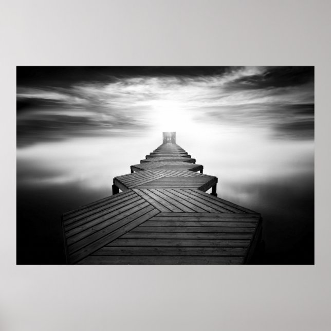 Affiche Wooden Footbridge over the Sea (Devant)