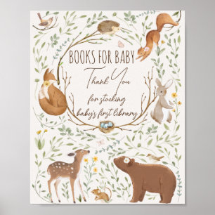 Affiche Woodland Animals Forest Friend Books for Baby Sign