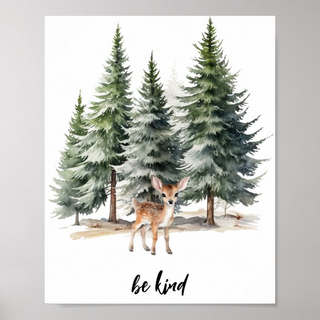Affiche Woodland Be kind Nursery (Devant)