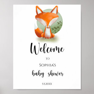 Affiche Woodland Fox - Bienvenue