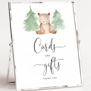 Affiche Woodland Nous pouvons attendre Cartes et Cadeaux
