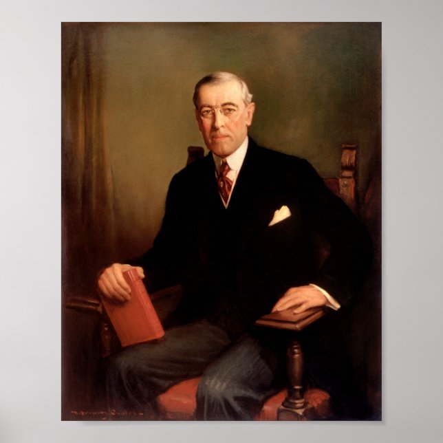 Affiche Woodrow Wilson Portrait présidentiel (Devant)