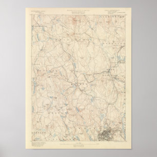 Affiche Worcester, le Massachusetts