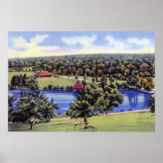 Affiche Worcester Massachusetts Green Hill Park (Devant)