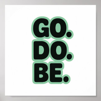 Affiche Word, Motivation, Rétro