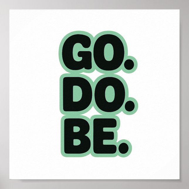 Affiche Word, Motivation, Rétro (Devant)