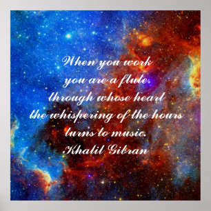 Affiche Work is love made visible