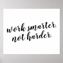 Work Smarter, pas Harder de conception de devis po