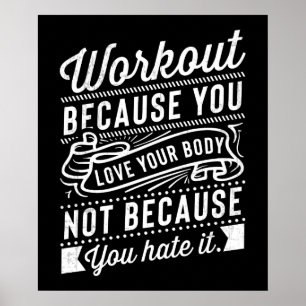 Affiche Workout Because