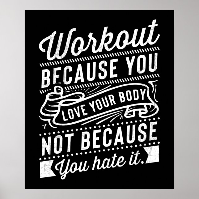 Affiche Workout Because (Devant)