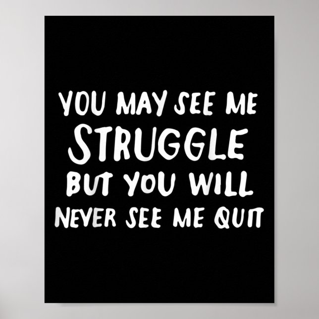 Affiche Workout Insration Motivational Saying Men Women  (Devant)