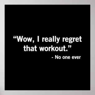 Affiche Workout Regret