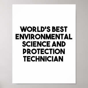 Affiche World Best De l'environnement Science Protection T