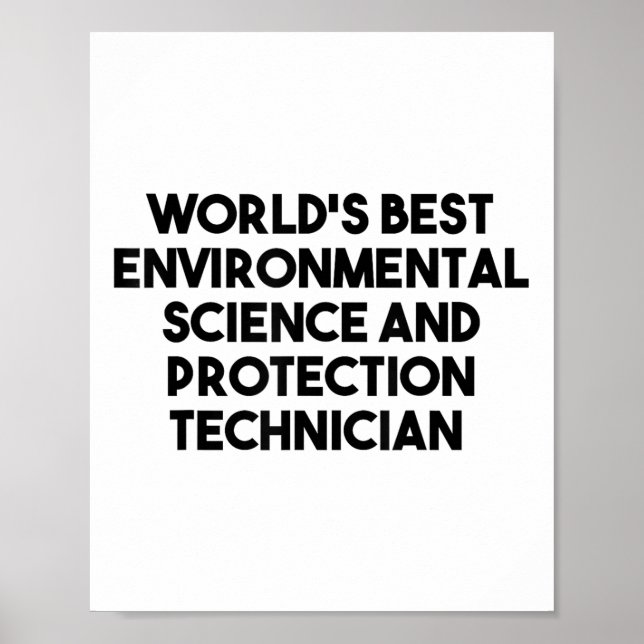 Affiche World Best De l'environnement Science Protection T (Devant)