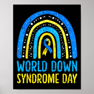 Affiche World Down Syndrome Day Awareness National T21 Mon