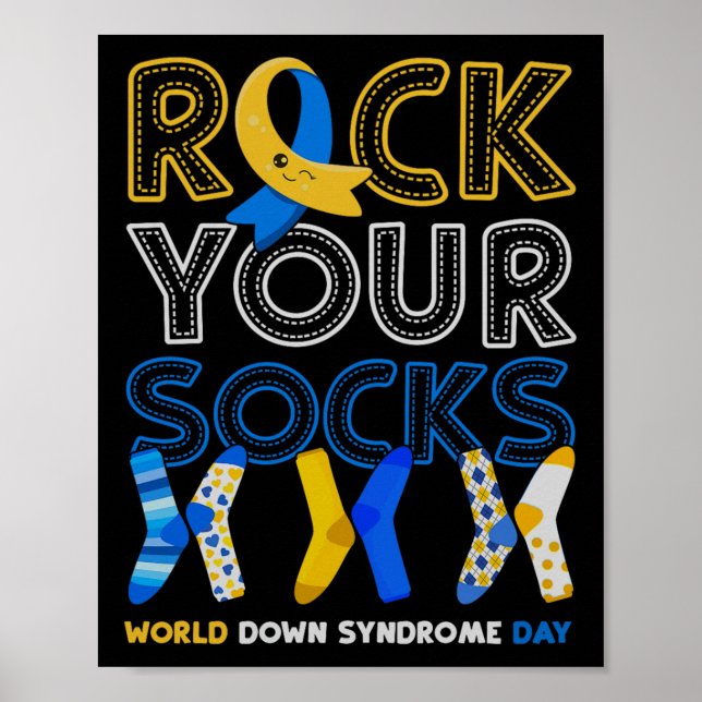 Affiche World Down Syndrome Day Faites connaître vos chaus (Devant)