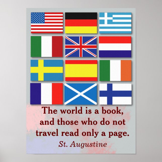 Affiche World is a book - St Augustine (Devant)
