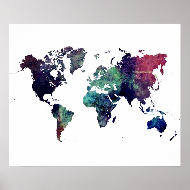 Affiche world map (Devant)