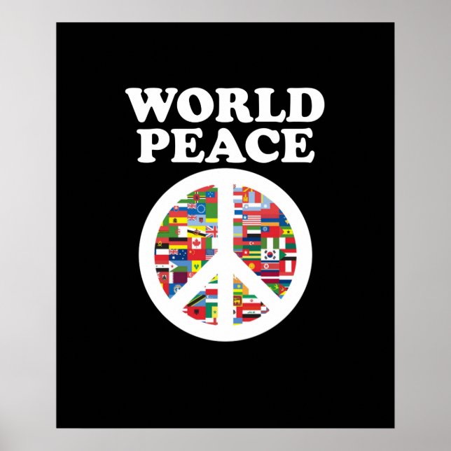 Affiche World Peace Support Earth Day Lover Graphisme (Devant)