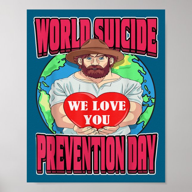 Affiche World Suicide Prevention Day Motivational Dad Sept (Devant)