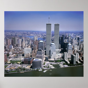 Affiche World Trade Center et le skyline NYC