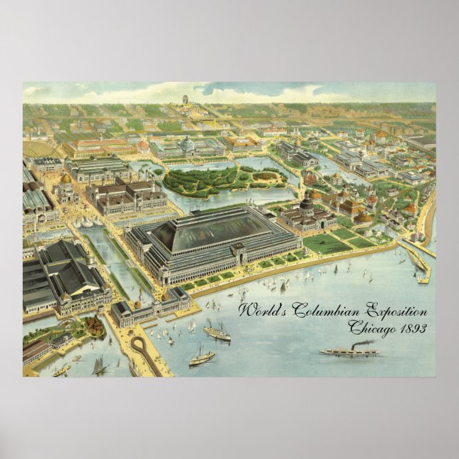 Affiche World's Columbian Exposition, Chicago, 1893 (Devant)