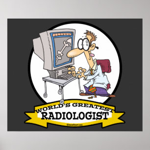 AFFICHE WORLDS GREATEST RADIOLOGIST MEN CARTOON