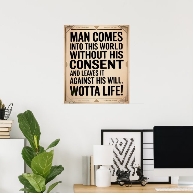 Affiche Wotta Life - Entrer et sortir (Bureau à domicile)