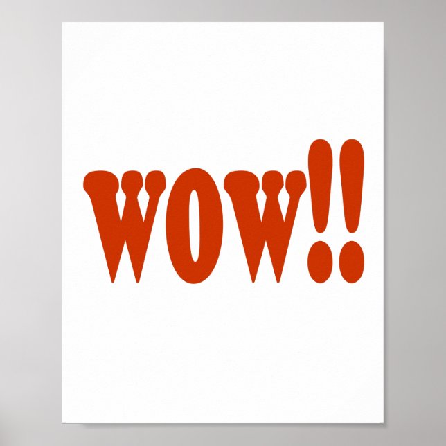 Affiche wow (Devant)