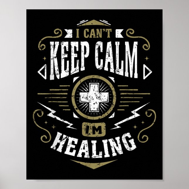 Affiche Wow Healer I Can't Keep Calm I'm Gaming  (Devant)
