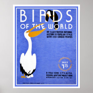Affiche WPA Birds of the World