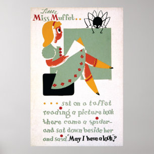 Affiche WPA Little Miss Muffet 1936