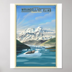 Affiche Wrangell St. Elias National Park Litho