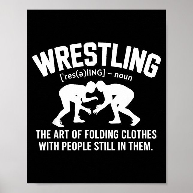 Affiche Wrestling Funny Definition The Art Of Folding Clot (Devant)