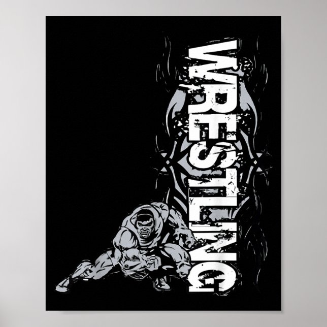 Affiche Wrestling Graphic Strong Wrestler For Men Women Bo (Devant)